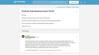 
                            7. Strafe bei Fake Maxdome konto? HILFE (Internet, Film) - Gutefrage