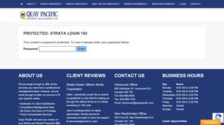 
                            9. Strata Login 192 - Quay Pacific Property Management Ltd.