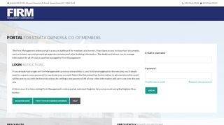
                            1. Strata Member Login - Firm Management
