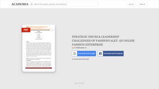 
                            13. STRATEGIC ISSUES & LEADERSHIP CHALLENGES OF ...