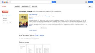 
                            8. Strategic Justice: Convention and Problems of Balancing Divergent ... - Google Books Result