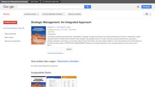 
                            9. Strategic Management: An Integrated Approach