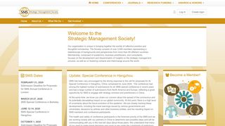 
                            2. Strategic Management Society: SMS