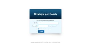 
                            4. Strategie per Coach Login