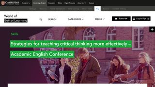 
                            3. Strategies For Teaching Critical Thinking - Academic English | WoBL