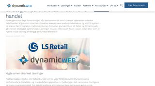 
                            6. Strategisk partnerskab - LS Retail og Dynamicweb