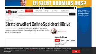 
                            8. Strato HiDrive: Neues Feature - COMPUTER BILD