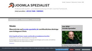 
                            13. Strato - Übersicht zum Tag Strato - Joomla Spezialist