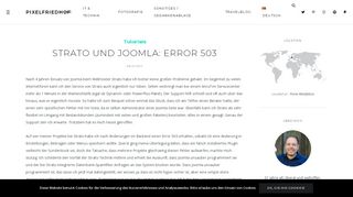 
                            6. Strato und Joomla: Error 503 - daniel-net.de - Pixelfriedhof