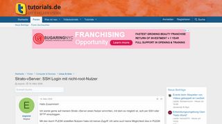 
                            13. Strato-vServer: SSH Login mit nicht-root-Nutzer | tutorials.de