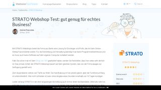 
                            8. Strato Webshop Test: Erstellung und verkaufen leicht gemacht?