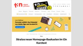 
                            13. Stratos neuer Homepage-Baukasten im t3n Kurztest | t3n – digital ...