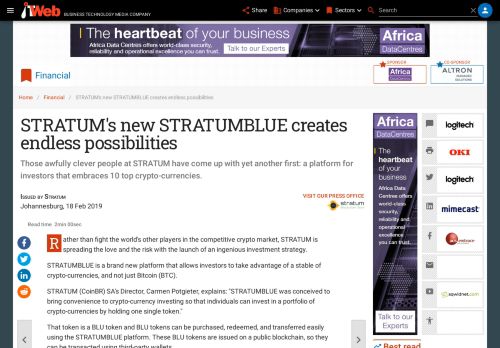 
                            10. STRATUM's new STRATUMBLUE creates endless possibilities | ITWeb