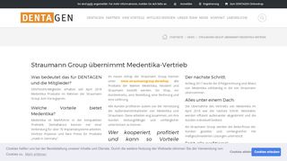 
                            9. Straumann Group übernimmt Medentika-Vertrieb | DENTAGEN ...