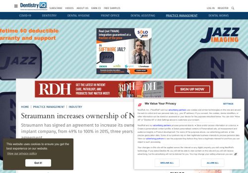 
                            9. Straumann increases ownership of Neodent to 100% - DentistryIQ