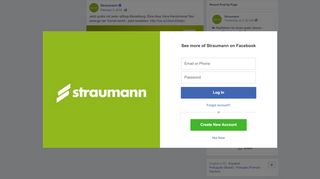 
                            13. Straumann - Jetzt gratis mit jeder eShop-Bestellung: Eine... | Facebook
