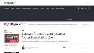 
                            13. Strava's fitness heatmaps are a 'potential catastrophe' - Engadget