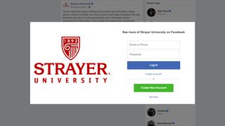 
                            10. Strayer University began sending out... - Strayer University | Facebook