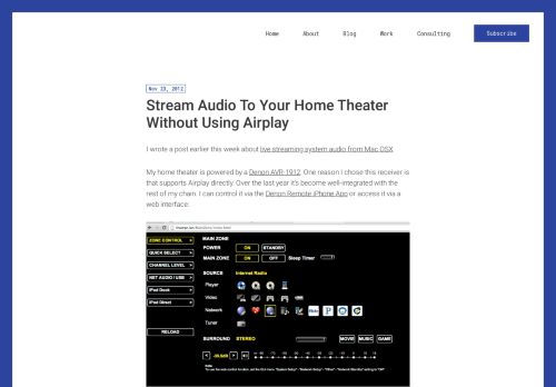 
                            7. Stream Audio To Your Home Theater Without Using Airplay