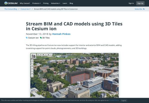 
                            11. Stream BIM and CAD models using 3D Tiles in Cesium ion | cesium.com