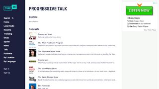 
                            10. Stream Progressive Talk Radio | Free Internet Radio | TuneIn