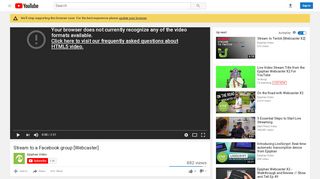 
                            7. Stream to a Facebook group [Webcaster] - YouTube