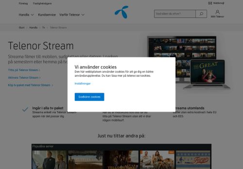 
                            6. Streama tv med Telenor Stream | Telenor