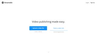 
                            4. Streamable - video for publishers