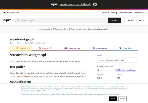 
                            9. streambim-widget-api - npm