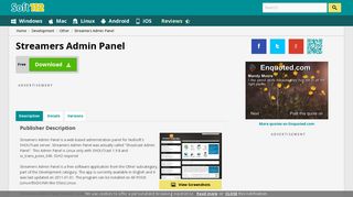 
                            2. Streamers Admin Panel Free Download