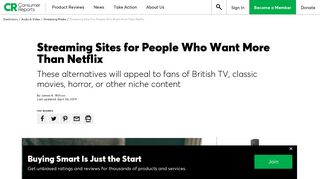 
                            11. Streaming Sites That Are Alternatives to Netflix - Consumer Reports