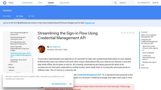 
                            7. Streamlining the Sign-in Flow Using Credential Management API ...