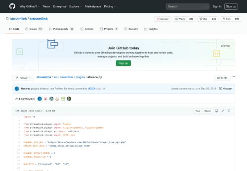 
                            7. streamlink/afreeca.py at master · streamlink/streamlink · GitHub
