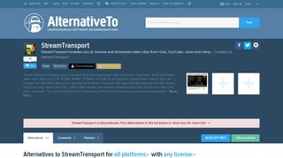 
                            7. StreamTransport Alternatives and Similar Software - AlternativeTo.net