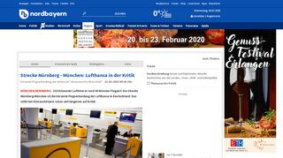 
                            11. Strecke Nürnberg - München: Lufthansa in der Kritik - Nordbayern.de