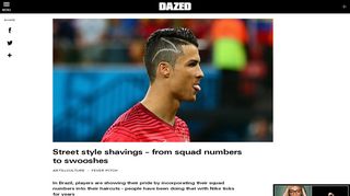 
                            7. Street style shavings – from squad numbers to swooshes | Dazed