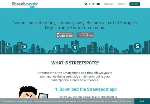 
                            2. Streetspotr: The app that pays you