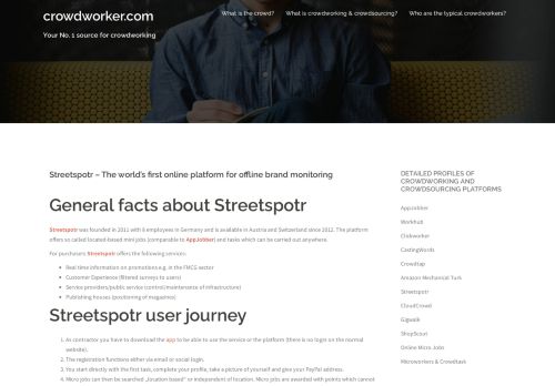 
                            5. Streetspotr: The world's 1st online platform for offline brand monitoring
