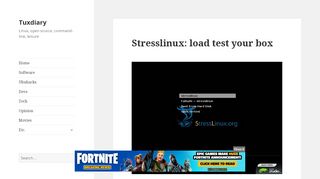 
                            5. Stresslinux: load test your box – Tuxdiary