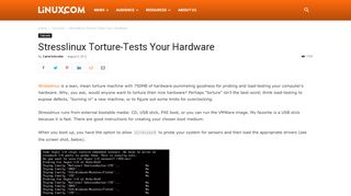 
                            7. Stresslinux Torture-Tests Your Hardware | Linux.com | The source for ...