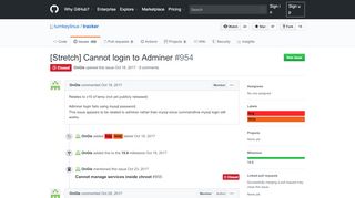 
                            13. [Stretch] Cannot login to Adminer · Issue #954 · turnkeylinux/tracker ...