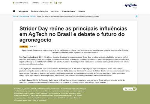 
                            11. Strider Day reúne as principais influências em AgTech no Brasil e ...