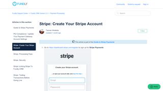 
                            12. Stripe: Create Your Stripe Account – Fundly Support Center