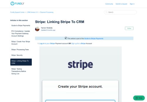 
                            7. Stripe: Linking Stripe To Fundly CRM – Fundly Support Center