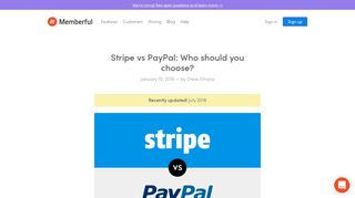 
                            4. Stripe vs PayPal: Who should you choose? - Memberful