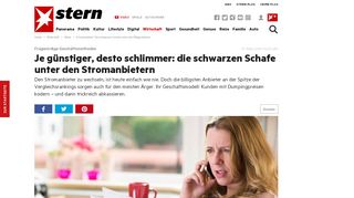 
                            8. Stromanbieter: Die schwarzen Schafe unter den Billiganbietern - Stern