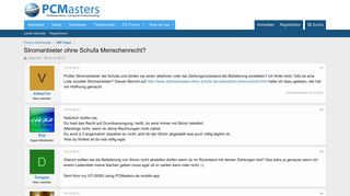 
                            11. Stromanbieter ohne Schufa Menschenrecht? | Computer PC Forum auch ...