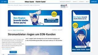 
                            12. Stromanbieter ringen um EON-Kunden - Göttinger Tageblatt