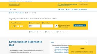 
                            12. Stromanbieter Stadtwerke Kiel AG - StromAuskunft