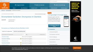 
                            8. Stromtarife von Stadtwerke Borken/Westfalen GmbH | Tarife.de